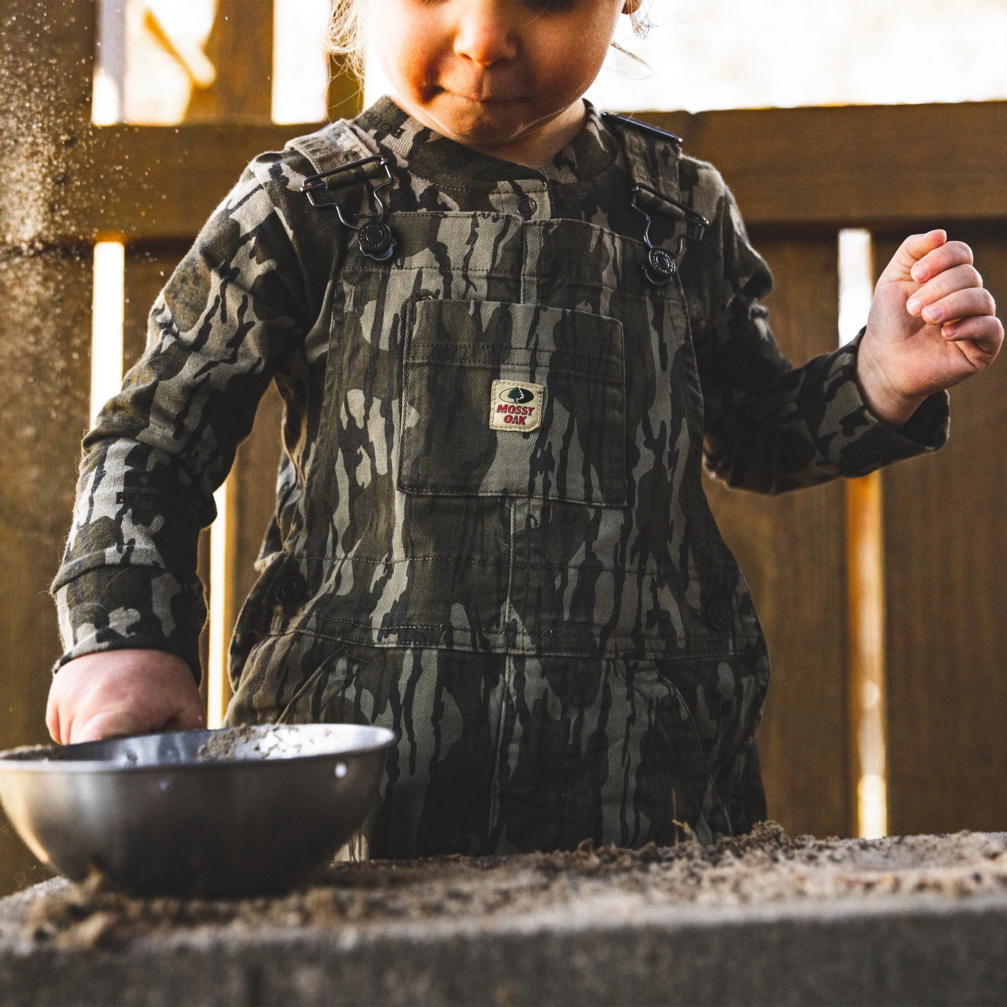 Cotton Mill Toddler Bib Overall - Image 4