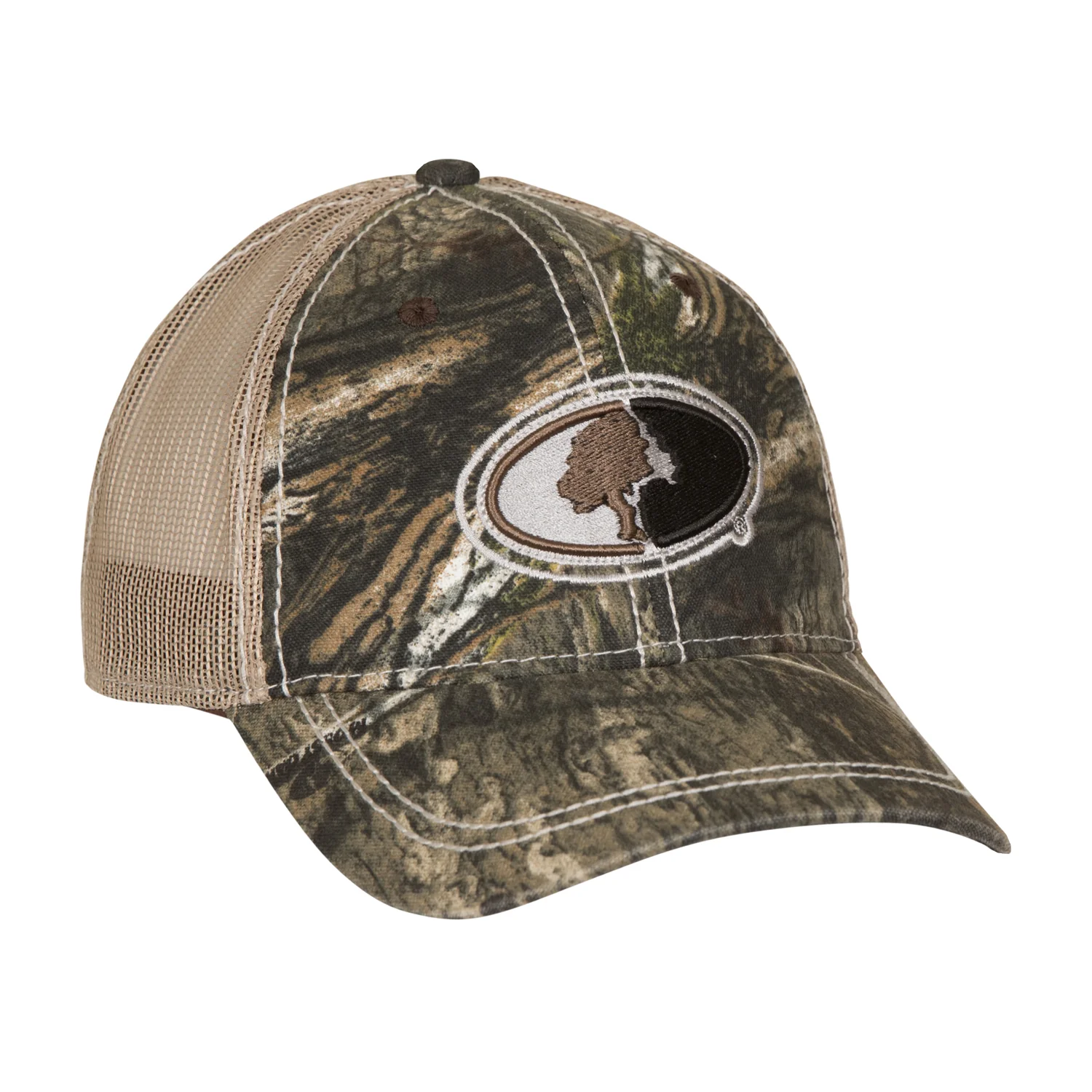 Mossy Oak Structured Meshback Logo Hat - Image 4