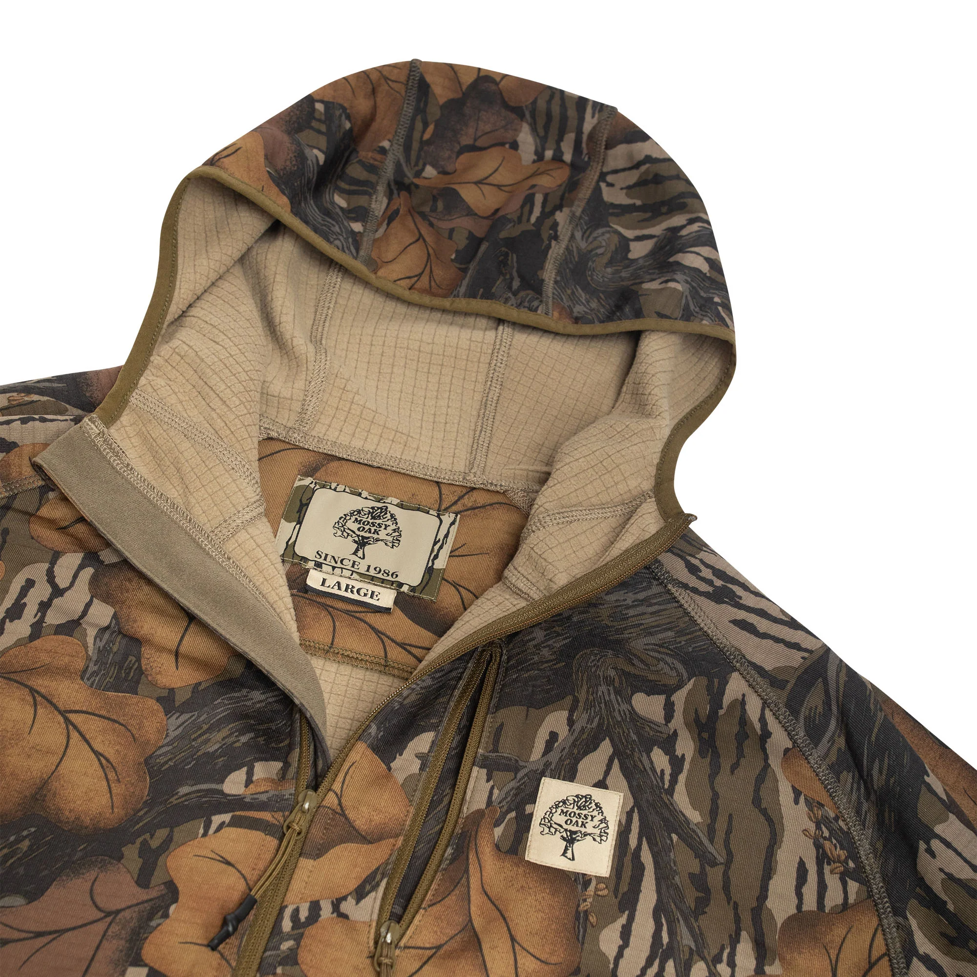 Woodsman Grid Fleece 1/4 Zip Hoodie - Image 14