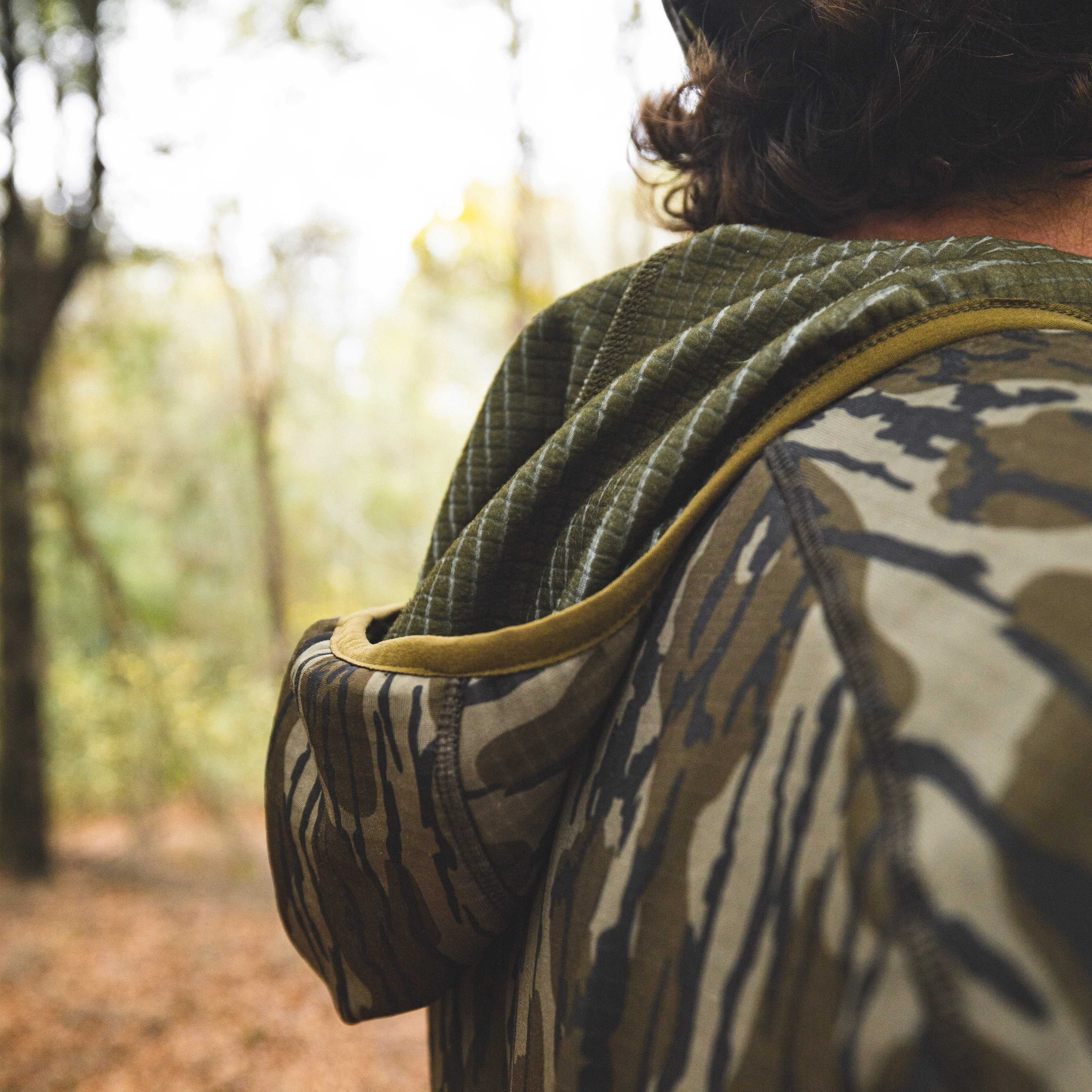 Woodsman Grid Fleece 1/4 Zip Hoodie - Image 4